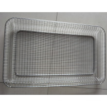 Customized 5X5 Mesh Hastelloy FeCrAl Wire Mesh Screen Basket With Frames